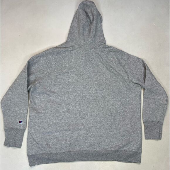 Champion Fleece Pullover Hoodie Women Plus Size 2X Gray Script Logo NWT - Picture 3 of 7